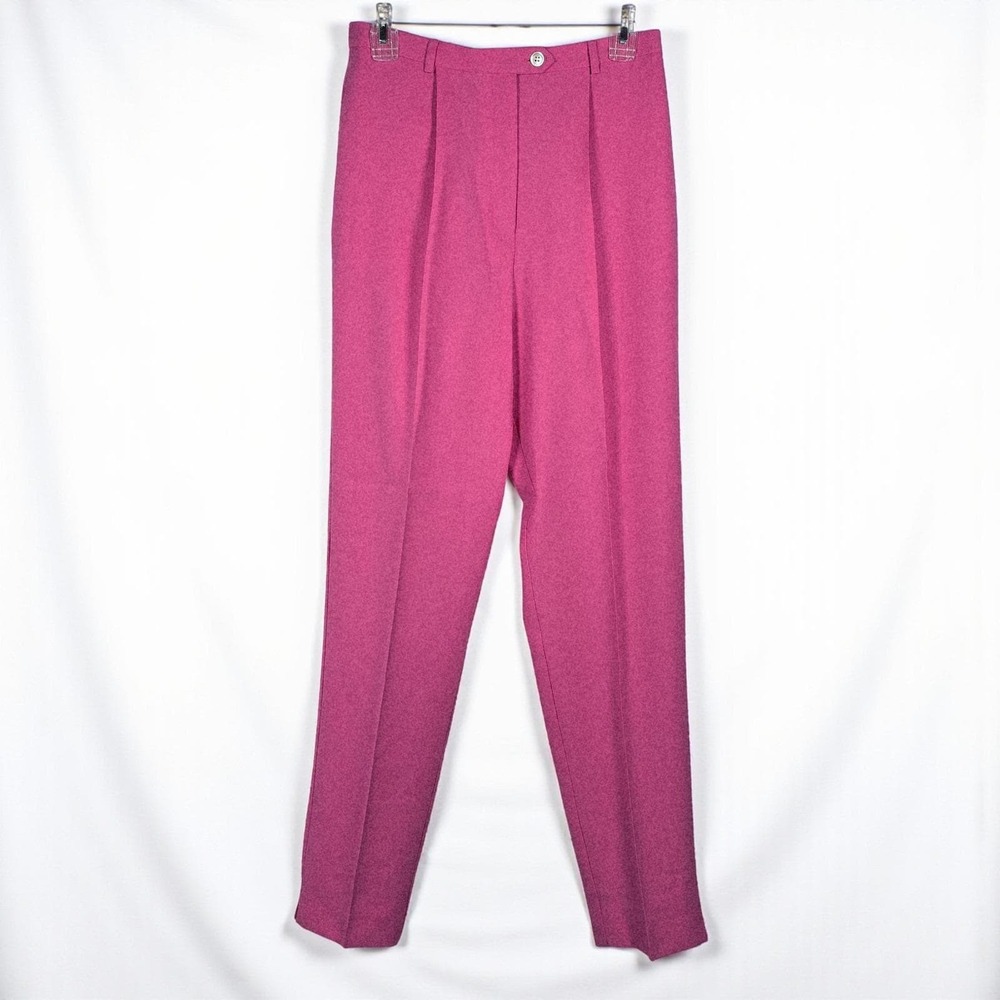 Vintage David Brooks‎ Pink Pleated Dress Pants Women's Size 8 Pink Career Wear